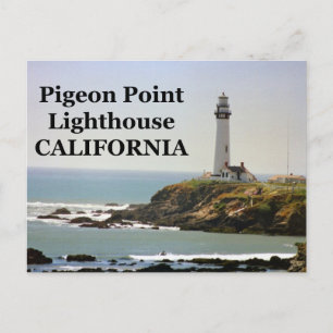 vuurtoren van duif Point, Californië Briefkaart
