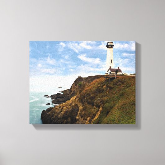 vuurtoren van duif Point | Californië Canvas Afdruk (Voorkant)