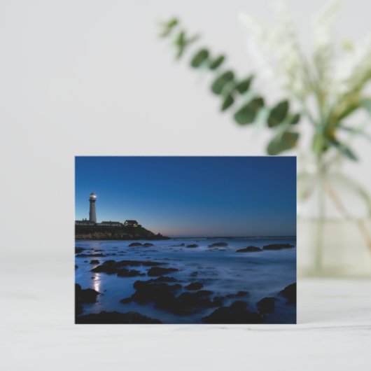 vuurtoren van duif Point | Half-moonbay, Ca Briefkaart (Staand voorkant)