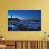 vuurtoren van duif Point | Half-moonbay, Ca Canvas Afdruk (Insitu (Woonkamer))