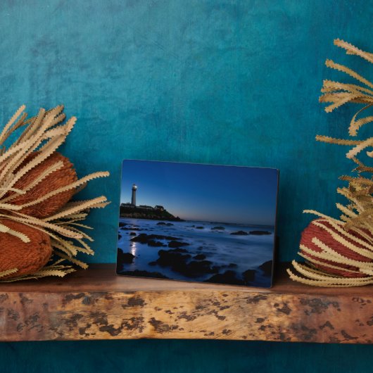 vuurtoren van duif Point | Half-moonbay, Ca Fotoplaat (Zijkant)