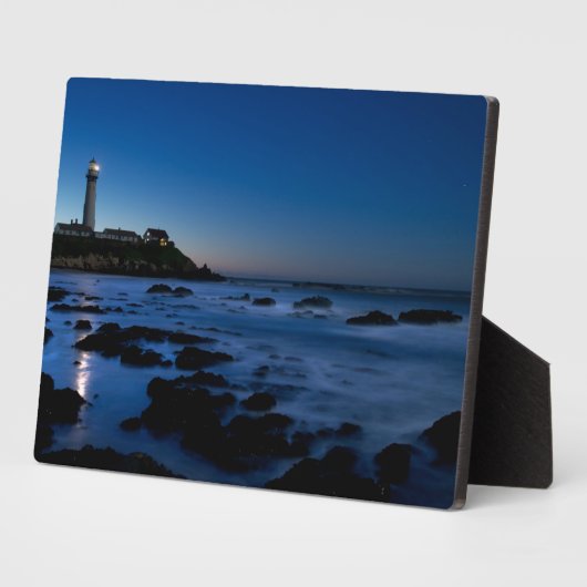 vuurtoren van duif Point | Half-moonbay, Ca Fotoplaat (Zijkant)