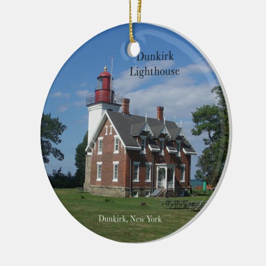 vuurtoren van Dunkirk Keramisch Ornament (Links)