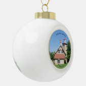 vuurtoren van Eagle Bluff Keramische Bal Ornament (Links)