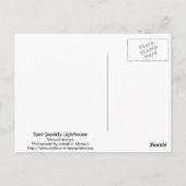 vuurtoren van East Quoddy Briefkaart (Achterkant)