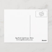 vuurtoren van Egg Rock, Briefkaart van Bar Harbour (Achterkant)