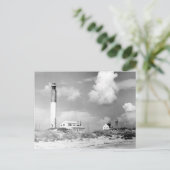 Vuurtoren van eikeneiland briefkaart (Staand voorkant)