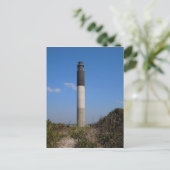 Vuurtoren van eikeneiland briefkaart (Staand voorkant)