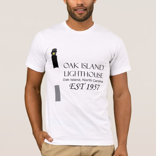Vuurtoren van eikeneiland - T-Shirt (Voorkant)