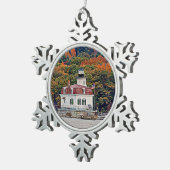 vuurtoren van Esopus Meadows Tin Sneeuwvlok Ornament (Rechts)