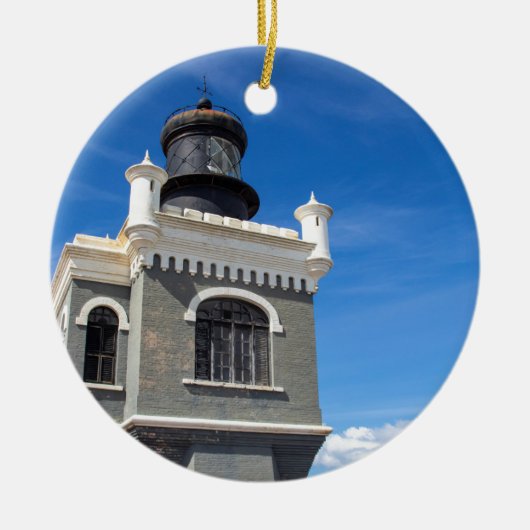 vuurtoren van Faro Keramisch Ornament (Voorkant)