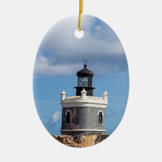 vuurtoren van Faro Keramisch Ornament (Voorkant)