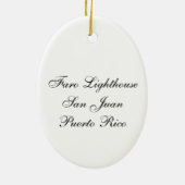 vuurtoren van Faro Keramisch Ornament (Achterkant)