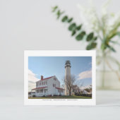 Vuurtoren van Fenwick Island. Briefkaart (Staand voorkant)