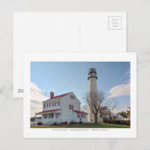 Vuurtoren van Fenwick Island. Briefkaart (Voorkant / Achterkant)