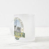 vuurtoren van Fenwick Island Matglas Koffiemok (Voorkant links)