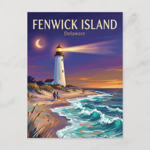 Vuurtoren van Fenwick Island USA Briefkaart