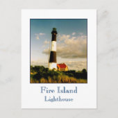 Vuurtoren van Fire Island bij Sunset Briefkaart (Voorkant)