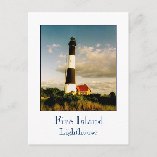Vuurtoren van Fire Island bij Sunset Briefkaart (Voorkant)