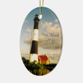 Vuurtoren van Fire Island bij Sunset Ornament (Links)