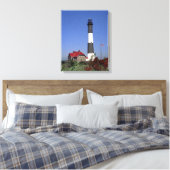 Vuurtoren van Fire Island Canvas Afdruk (Insitu (Slaapkamer))