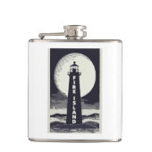 Vuurtoren van Fire Island New York Moon Heupfles (Voorkant)