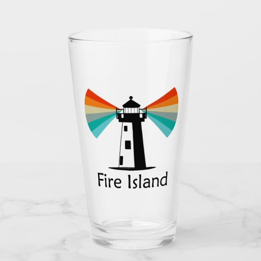 Vuurtoren van Fire Island Rainbow Glas (Voorkant)