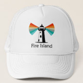 Vuurtoren van Fire Island Rainbow Trucker Pet (Voorkant)