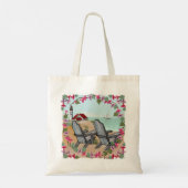 vuurtoren van Floral Noon Tote Bag (Achterkant)