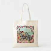 vuurtoren van Floral Noon Tote Bag (Voorkant)