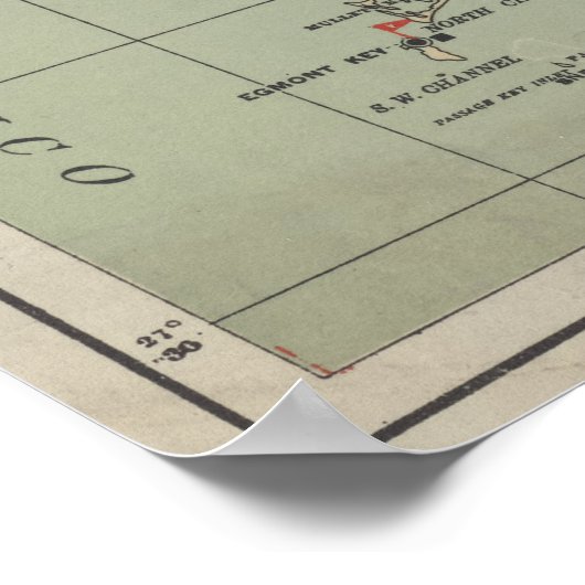  vuurtoren van Florida (1898) Poster (Hoek)