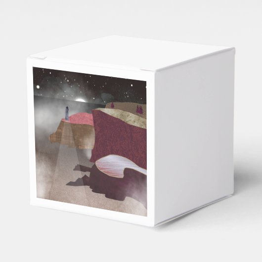 vuurtoren van Foggy Bedankdoosjes (Voorkant Zijde)