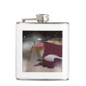 vuurtoren van Foggy Heupfles (Voorkant)