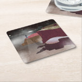 vuurtoren van Foggy Kartonnen Onderzetters (Schuin)