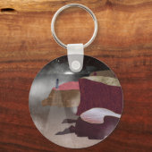 vuurtoren van Foggy Sleutelhanger (Achterkant)