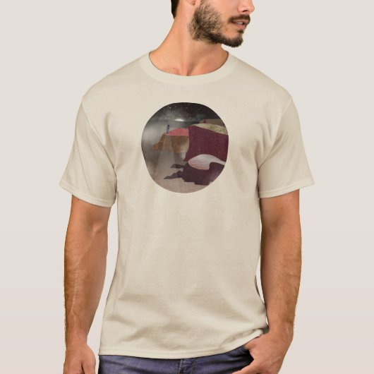 vuurtoren van Foggy T-shirt (Voorkant)