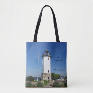 vuurtoren van Fond Du Lac over de hele canvas tas
