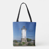vuurtoren van Fond Du Lac over de hele canvas tas (Achterkant)