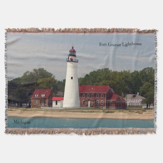 vuurtoren van Fort Gratiot, geweven deken (Voorkant)