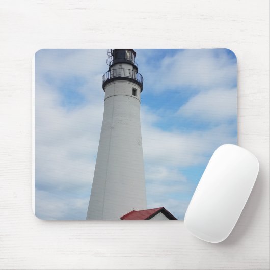 vuurtoren van Fort Gratiot in Michigan Muismat (Met muis)