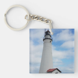 vuurtoren van Fort Gratiot in Michigan Sleutelhanger