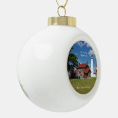 vuurtoren van Fort Gratiot Keramische Bal Ornament (Links)