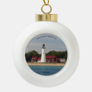 vuurtoren van Fort Gratiot Keramische Bal Ornament