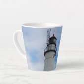 vuurtoren van Fort Gratiot Michigan Latte Mok (Linkerhoek)