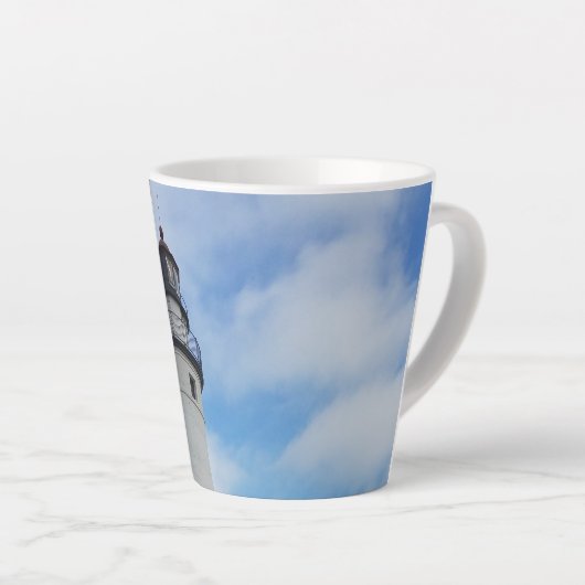 vuurtoren van Fort Gratiot Michigan Latte Mok (Rechterhoek)