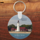 vuurtoren van Fort Gratiot uit de sleutelketen van Sleutelhanger (Voorkant)