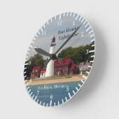 vuurtoren van Fort Gratiot vanaf waterklok Ronde Klok (Hoek)