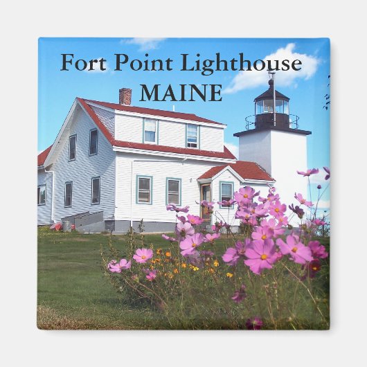 vuurtoren van fort, Maine Magnet (Voorkant)
