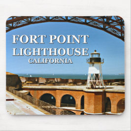 vuurtoren van Fort Point, Californië Mousepad Muismat