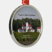 Vuurtoren van framboseeiland metalen ornament (Rechts)